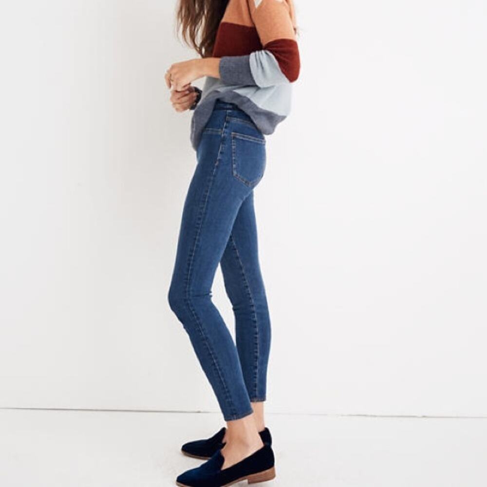 Madewell Pull On Stretchy Dark Wash Denim Skinny Jeans Size 25